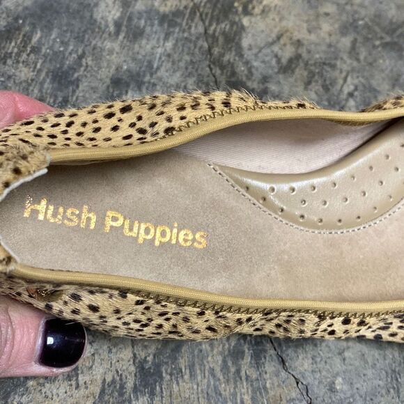 Hush Puppies Chaste Spotted Calf Hair Ballet Flat Size 7.5 - Picture 8 of 10